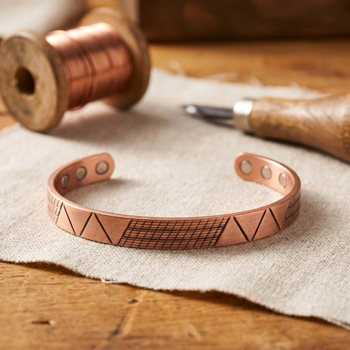 Ellington's Crest Copper Bracelet