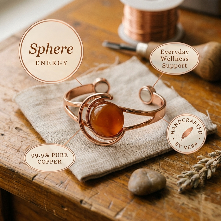 Ellington's Sphere Orange Copper Bracelet